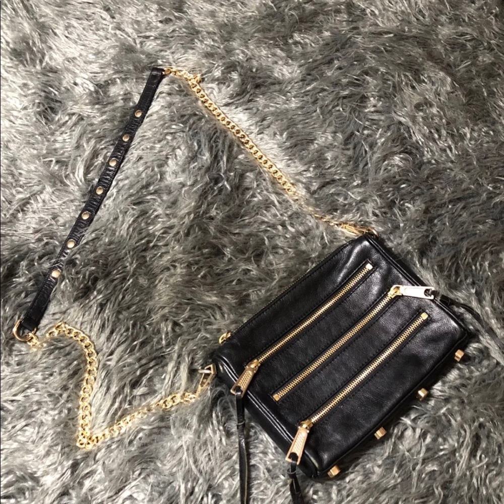 Rebecca minkoff moto 3 zip crossbody purse